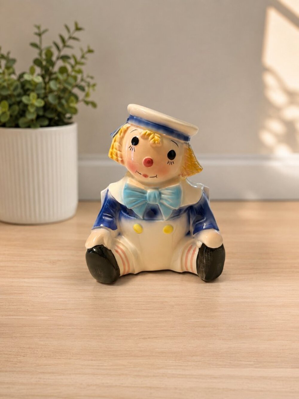 Vintage Rubens Raggedy Andy Planter Made in Japan #4109 Antique Ornament